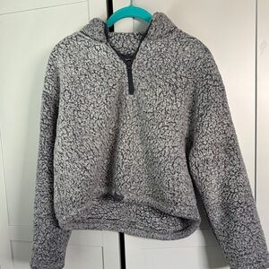 LA Hearts Gray Half-Zip Pullover Sweater
